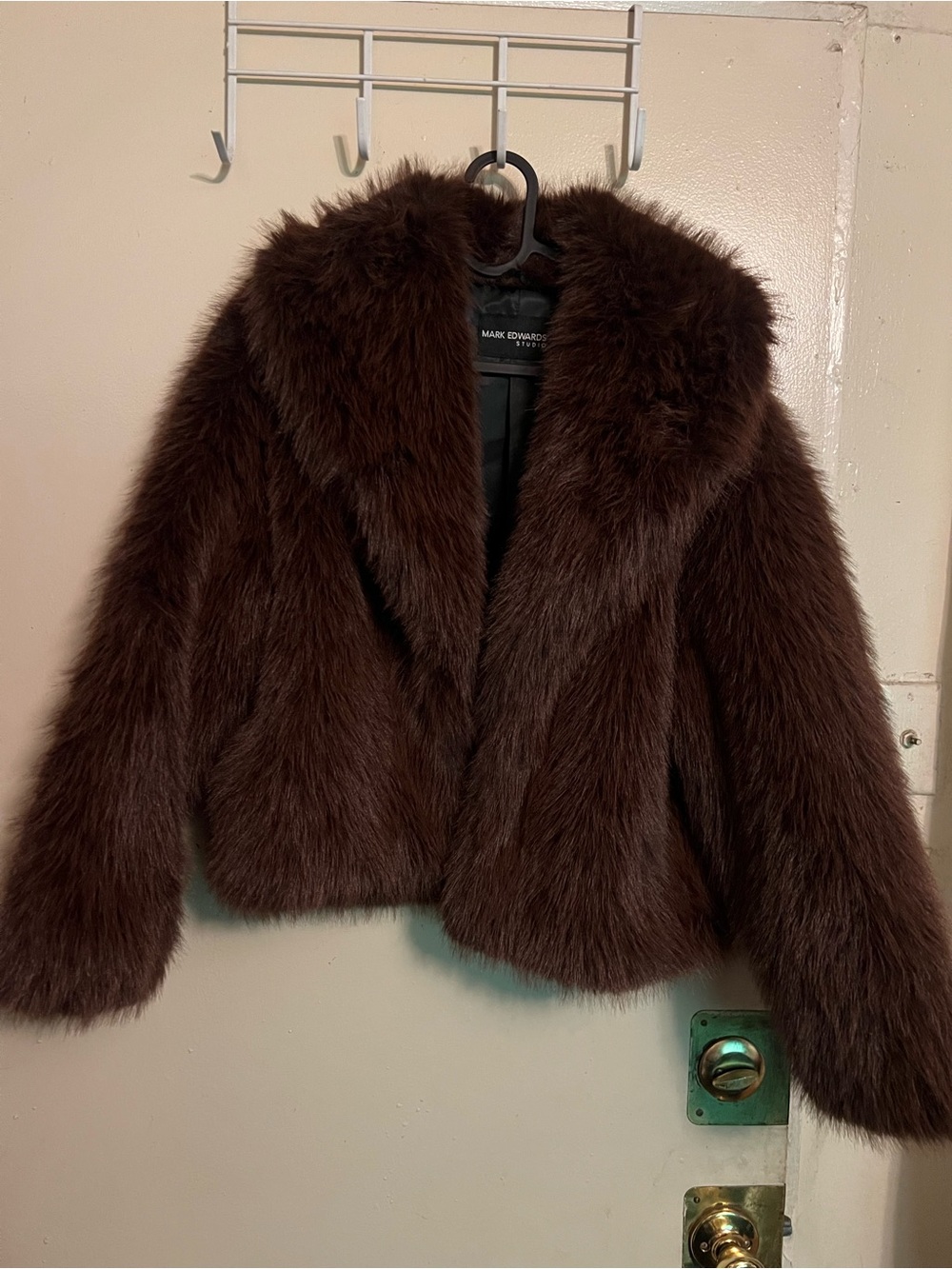 Women's Brown Faux Fur Jacket